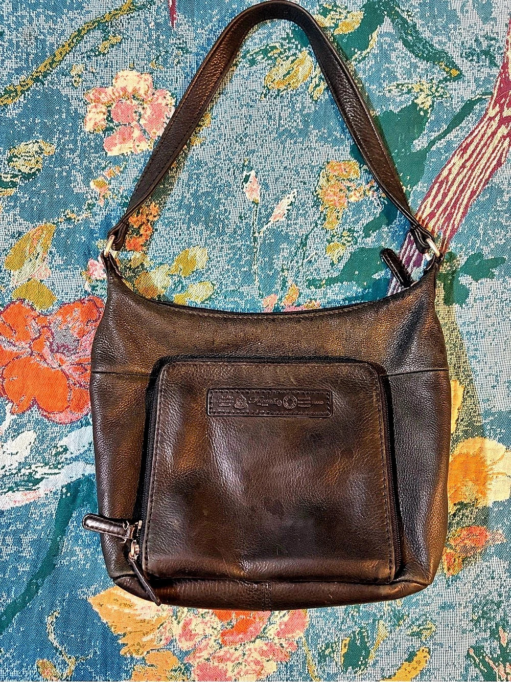 Fossil Vintage 1954 Leather Shoulder Bag Brown